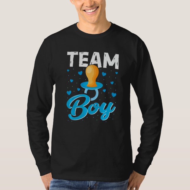 Camiseta Team Boy Gender Reveal Party  Gender Reveal Baby S (Anverso)
