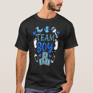 Camiseta Team Boy Género revelar Fiesta bebé azul rosado An