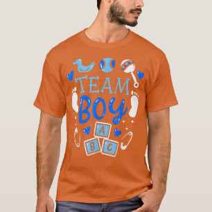 Camiseta Team Boy Género revelar Fiesta bebé azul rosado An