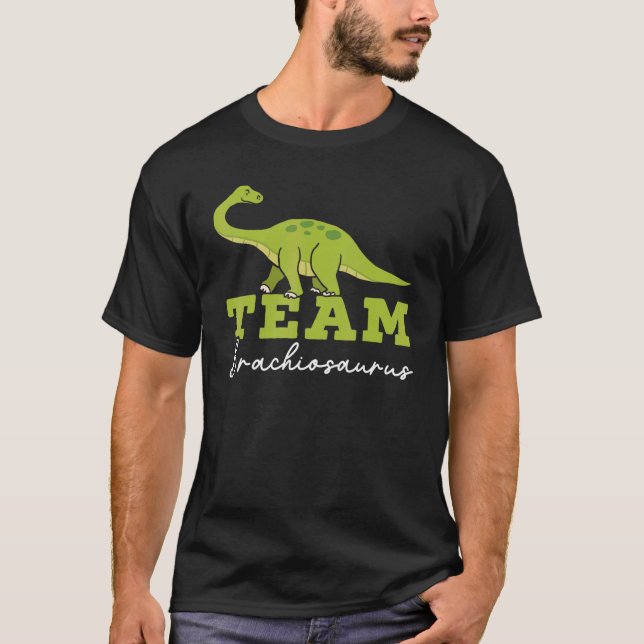 Camiseta Team Brachiousaurus Dinosaur Future Paleontologist (Anverso)