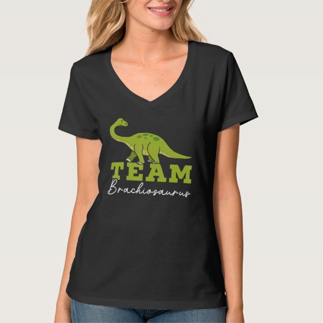 Camiseta Team Brachiousaurus Dinosaur Future Paleontologist (Anverso)