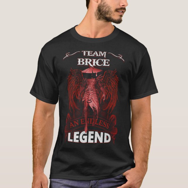 Camiseta Team BRICE - Una LEGEND sin fin (Anverso)