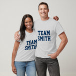 Camiseta TEAM Bridal Party<br><div class="desc">Personalize for anyone in your bridal party,  and personalize with last name of the new couple to show who's team they are on!</div>