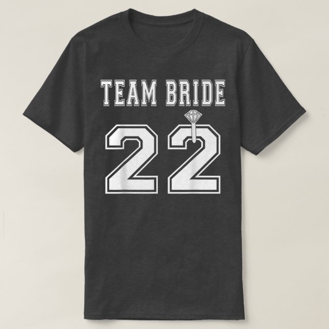 Camiseta Team Bride 2022 Bridal Shower Matching  (Diseño del anverso)