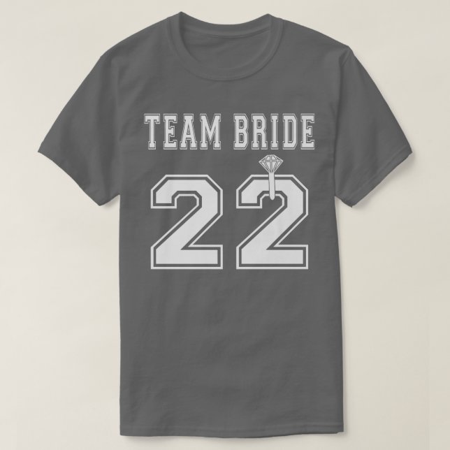 Camiseta Team Bride 2022 Bridal Shower Matching  (Diseño del anverso)