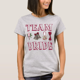 Camiseta TEAM BRIDE Boda Bridesmaid Bria Party Tee