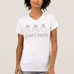 Camiseta TEAM BRIDE Boda Vestido vestido vestido fiesta de<br><div class="desc">Cuenta con un ilustracion de marca original de un vestido boda blanco al estilo de una princesa bonito, con TEAM BRIDE en un divertido tipo de letra gris. ¡Ideal para las duchas de novias, los bodas, los encuentros y otros eventos! El Diseñador está disponible para crear y cargar diseños personalizados...</div>