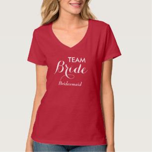 Camiseta Team Bride Bridesmaid Tee