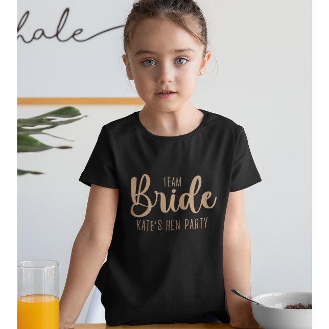 Camiseta Team Bride Elegant Bachelorette (Subido por el creador)