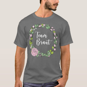 Camiseta Team Bride I Floral Wreath Boda Boho Style Euca
