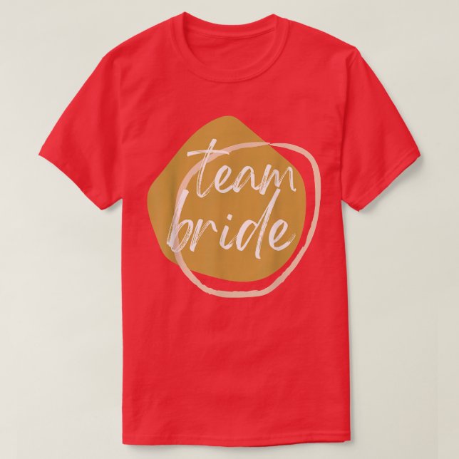 Camiseta TEAM BRIDE Matching BRIDE  for wedding party  (Diseño del anverso)