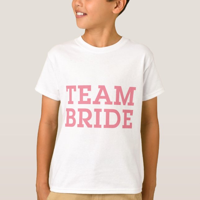 Camiseta Team Bride Pink (Anverso)
