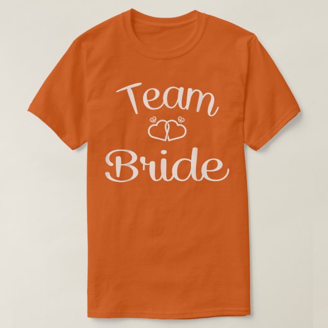 Camiseta Team Bride Wedding & Bachelorette Party  (Diseño del anverso)