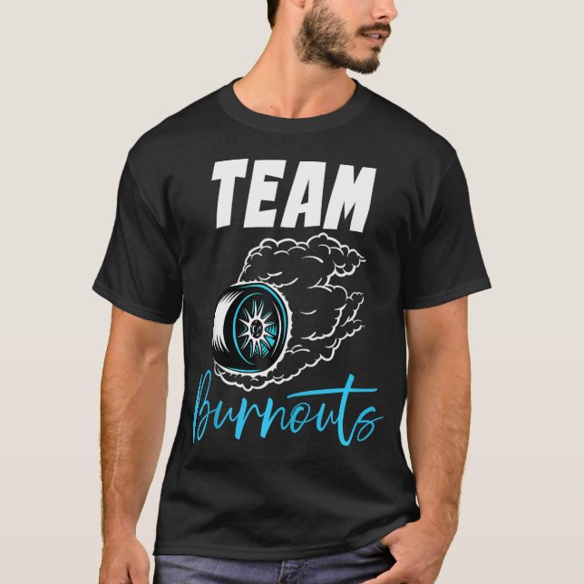 Camiseta Team Burnouts Team Boy Revelación de género de Bab (Anverso)