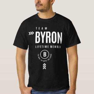 Camiseta Team Byron Lifetime Member Personalized Name