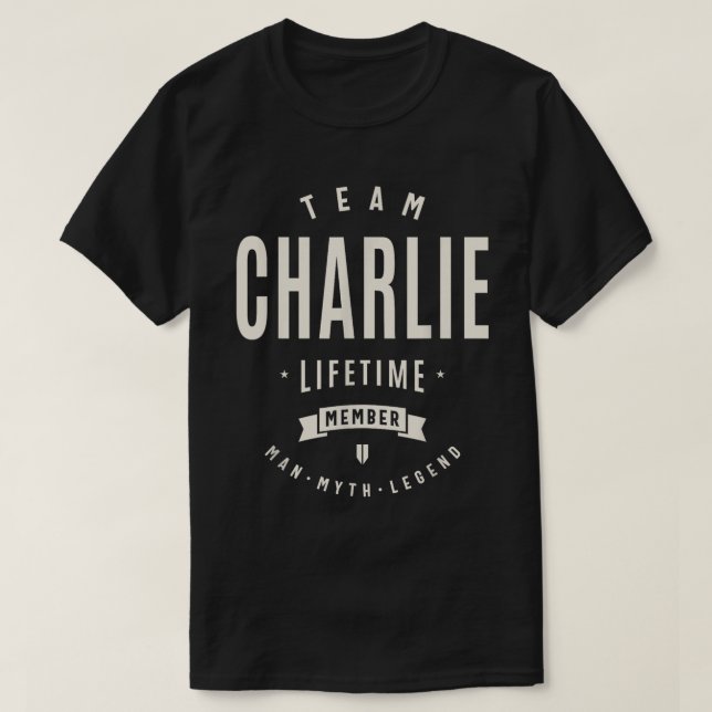 Camiseta Team Charlie Lifetime Member Gift Tee (Diseño del anverso)