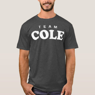 Camiseta Team Cole Apellido Personalizado Novia Novio Famil