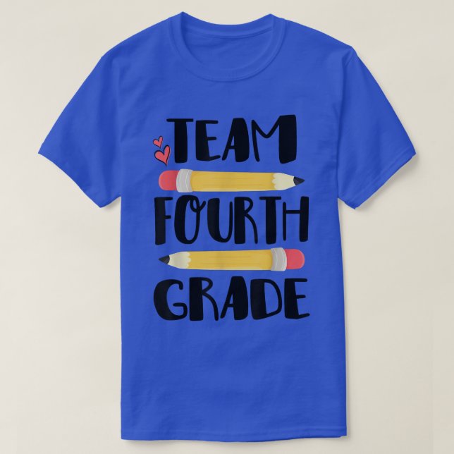 Camiseta Team Cuarto Grado Grado Gracioso De Vuelta Al Prof (Diseño del anverso)