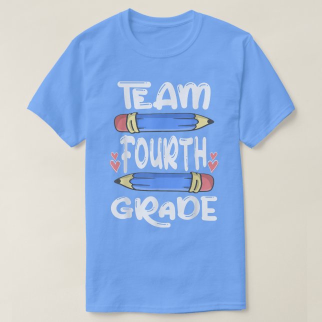 Camiseta Team Cuarto Grado Grado Gracioso De Vuelta Al Prof (Diseño del anverso)