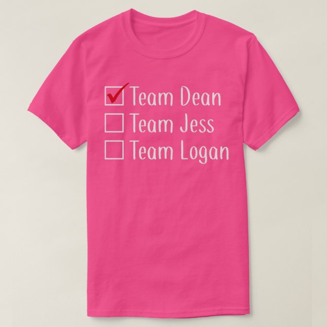 Camiseta Team Dean  (Diseño del anverso)