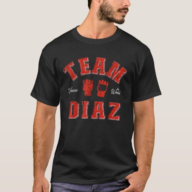 Camiseta TEAM DIAZ Vs. El Combatiente De Apellidos De Famil (Anverso)