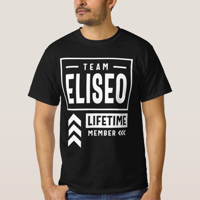 Camiseta Team Eliseo Lifetime Member Personalized Name (Anverso)