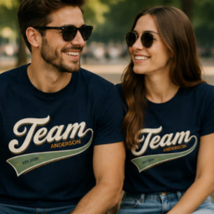 Camiseta Team family gathering cold sport logo