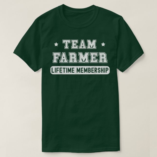 Camiseta Team Farmer Lifetime Membership Funny Family Last  (Diseño del anverso)