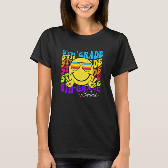 Camiseta Team Fifth 5th Grade Squad Teacher Boys Girls Back (Anverso)