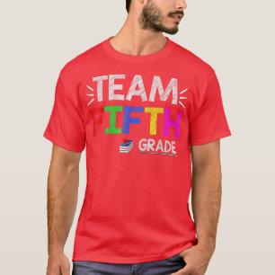 Camiseta Team Fifth Grade T-Shirt 5th Grade Back To School 