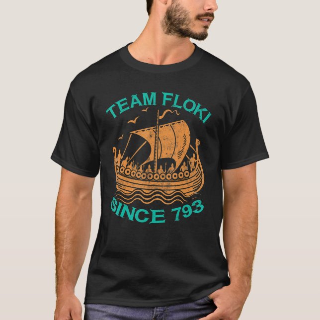 Camiseta Team Floki desde Vikings en Barco 793 (Anverso)