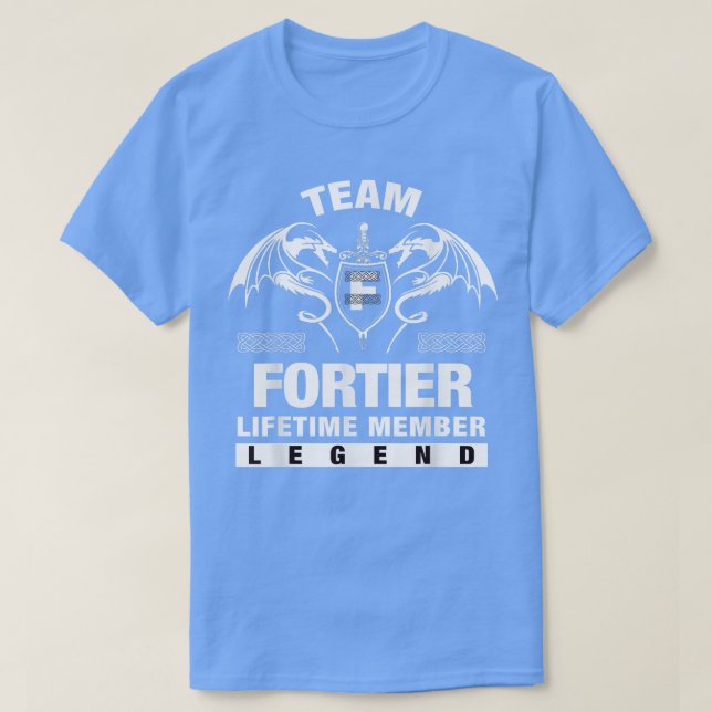 Camiseta Team FORTIER Lifetime Member Gifts  (Diseño del anverso)