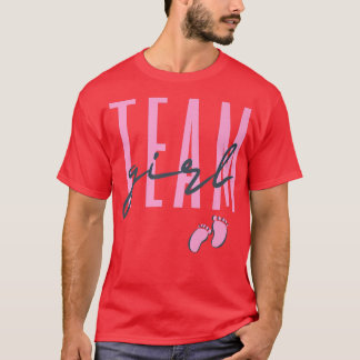 Camiseta Team Girl Gender Reveal Baby Shower Pink or Blue