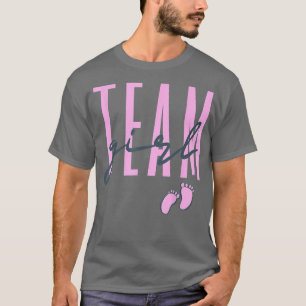 Camiseta Team Girl Gender Reveal Baby Shower Pink or Blue 6