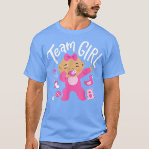 Camiseta Team Girl Gender Reveal Dabbing