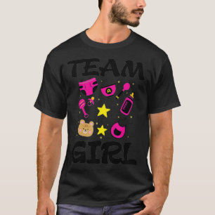 Camiseta Team Girl Gender Reveal Party Team Girl (3)