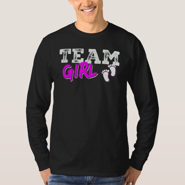 Camiseta Team Girl Gender Reveal Party Team Pink Baby Annou (Anverso)