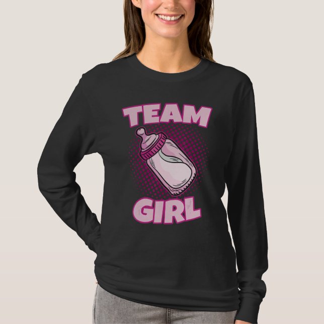 Camiseta Team Girl Gender Reveal Party Team Pink Baby Annou (Anverso)