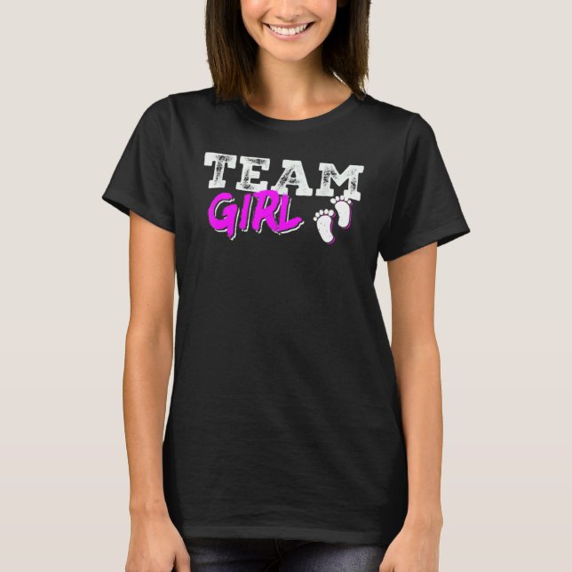 Camiseta Team Girl Gender Reveal Party Team Pink Baby Annou (Anverso)