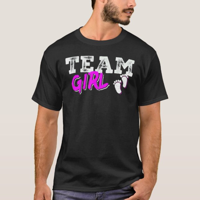 Camiseta Team Girl Gender Reveal Party Team Pink Baby Annou (Anverso)