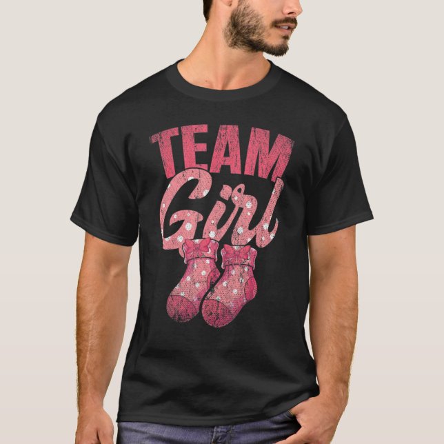 Camiseta Team Girl Gender Reveal Party Team Pink Baby Annou (Anverso)