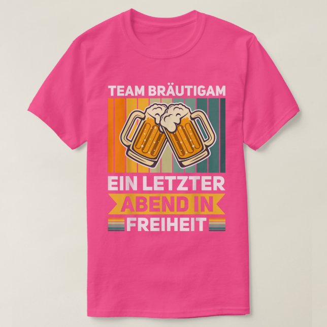 Camiseta Team Groom Stag Party Freedom  (Diseño del anverso)