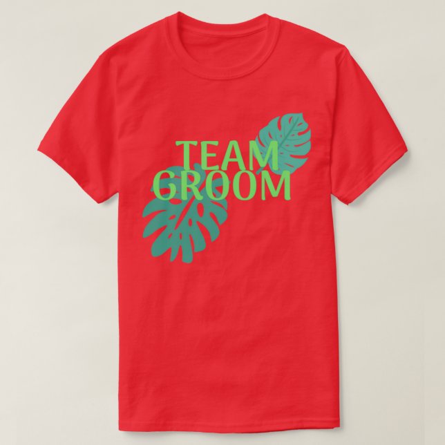 Camiseta Team Groom Wedding party (Diseño del anverso)