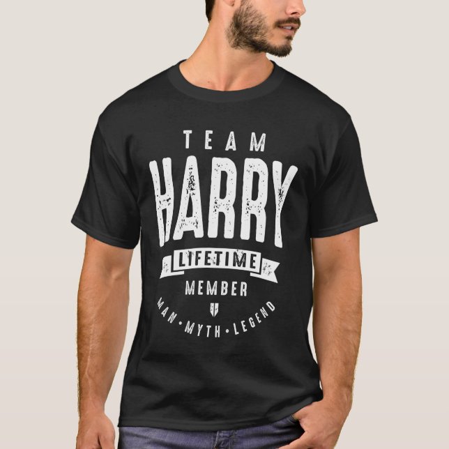 Camiseta Team Harry Lifetime Member Funny Personalized  (Anverso)