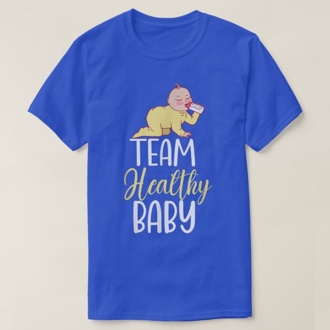 Camiseta Team Healthy Baby Funny Pregnancy Gender Reveal Ba (Diseño del anverso)