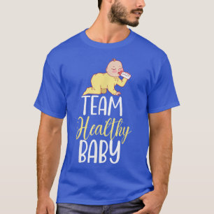Camiseta Team Healthy Baby Funny Pregnancy Gender Reveal Ba