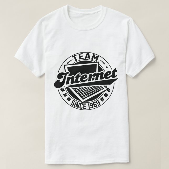 Camiseta Team Internet - Desde 1969 (Diseño del anverso)