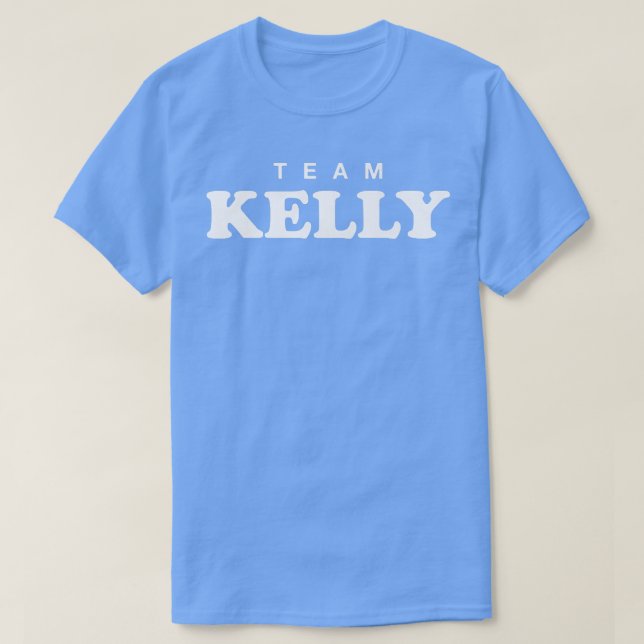 Camiseta Team Kelly Personalized Surname Bride Groom Family (Diseño del anverso)