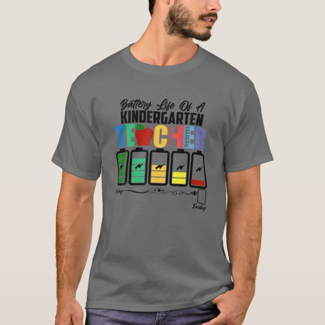 Camiseta Team Kindergarten Battery Of Life A Kindergarten T (Anverso)