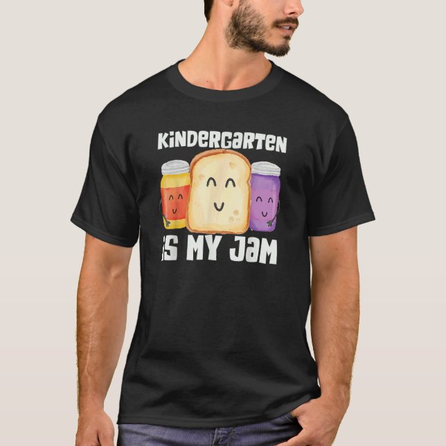 Camiseta Team Kindergarten Is My Jam Teacher Student Cute (Anverso)
